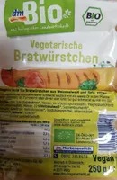 Bio Vegetarische Bratwürstchen