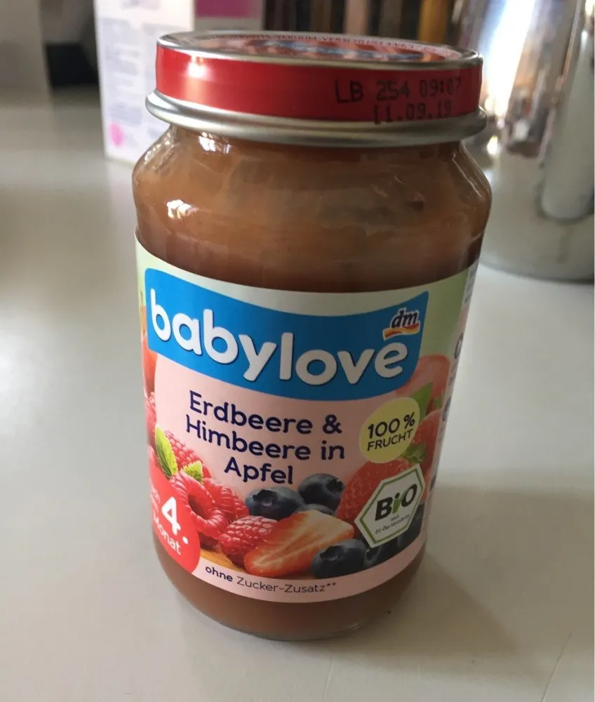 Babylove Erdbeere & Himbeere In Apfel