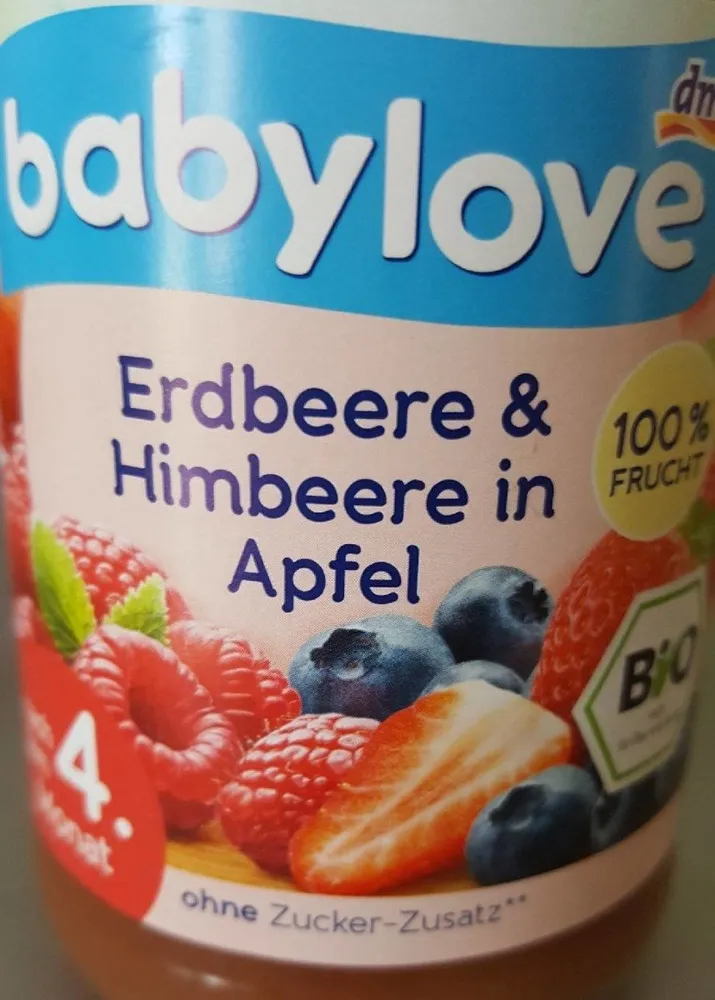 DM Babylove Erdbeere & Heidelbeere In Apfel