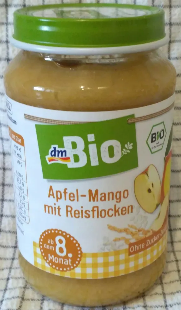 Apfel-mango Mit Reisflocken , Ab Dem 8. Monat