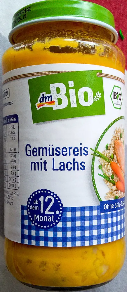 Gemüsereis mit Lachs