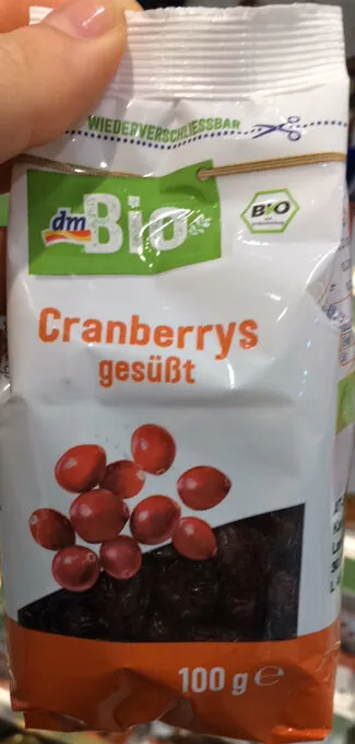 Cranberrys gesüßt