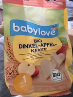 Bio dinkel-apfel kekse