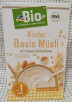 Kinder Basis Müsli mit feinen Dinkelflakes