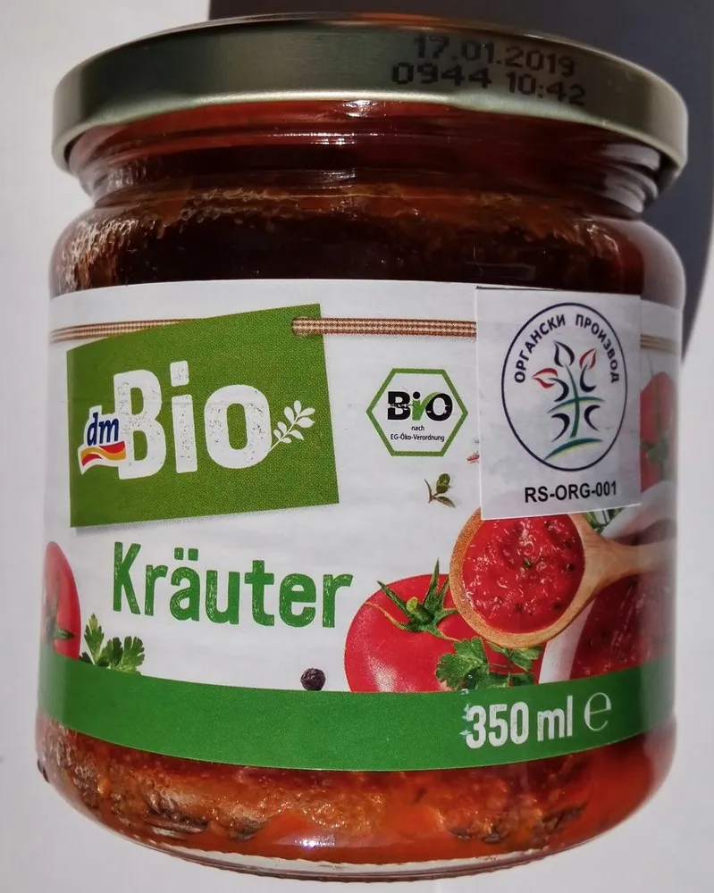 DM Bio Tomatensauce Mit Kräuter
