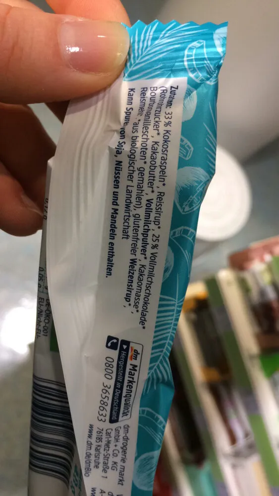 Kokos Riegel , Vollmilch