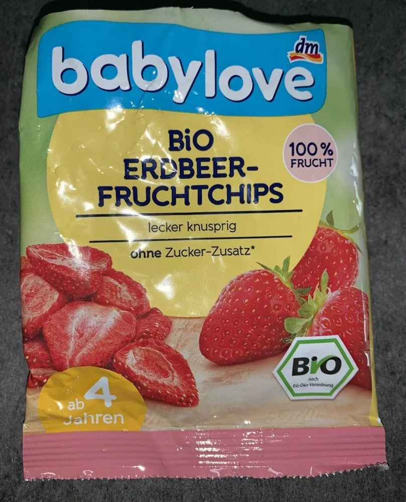 Bio erdbeer-fruchtchips