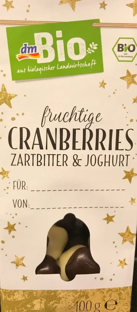 Fruchtige Cranberries Zartbitter & Joghurt