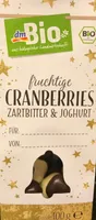Fruchtige Cranberries Zartbitter & Joghurt