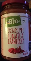 Cremesuppe tomate & cranberry