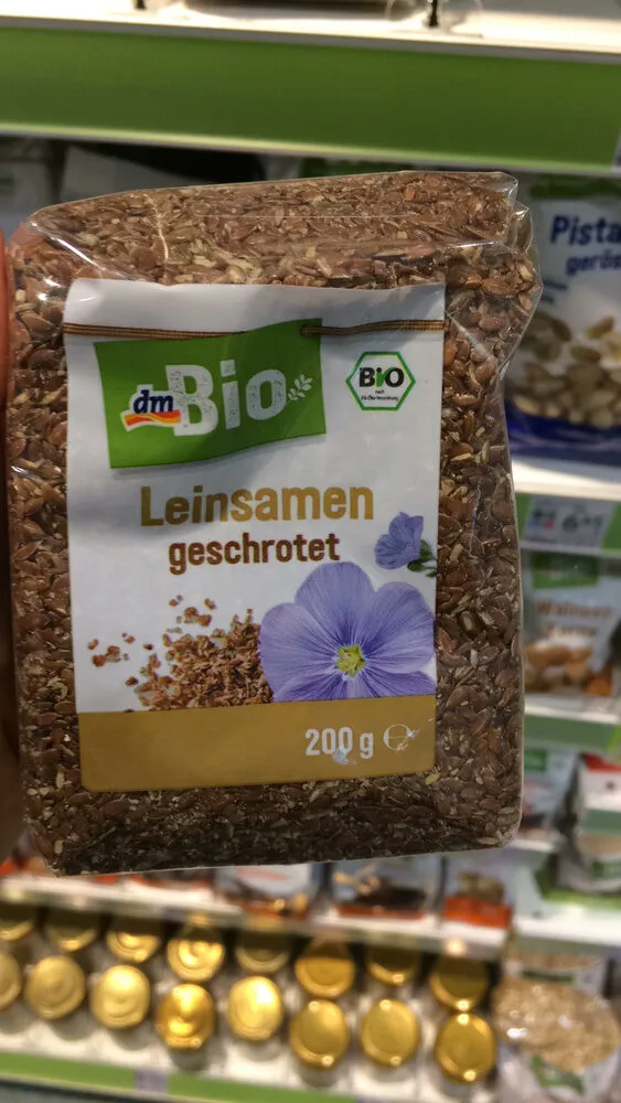 Leinsamen geschrotet