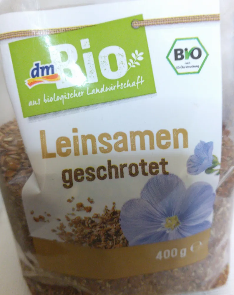 Leinsamen geschrotet