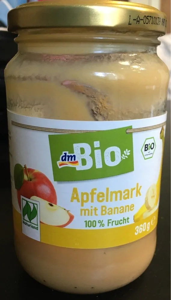 Apfelmark mit Banane