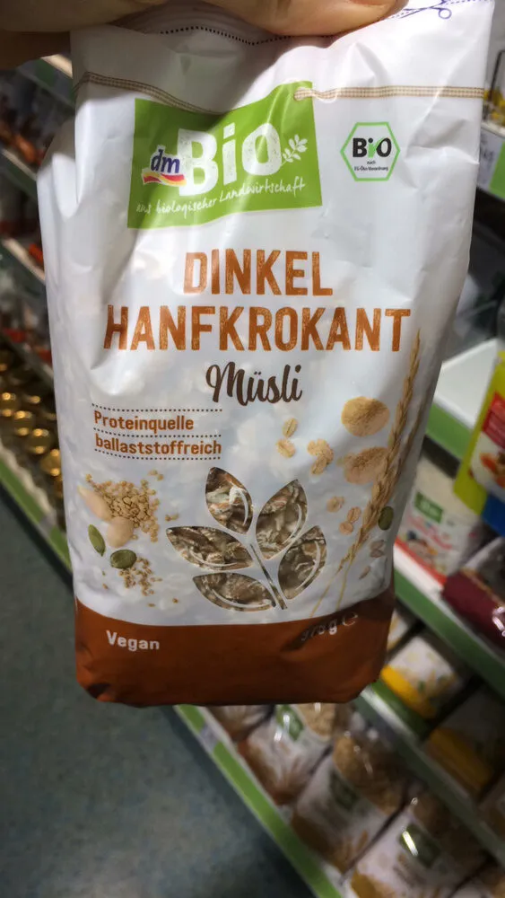 Dinkel Hanfkrokant Müsli