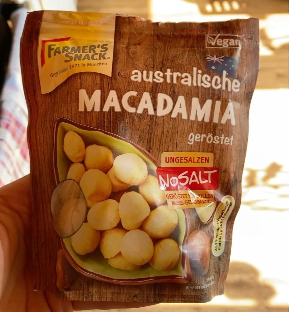 Australische Macadamia geröstet