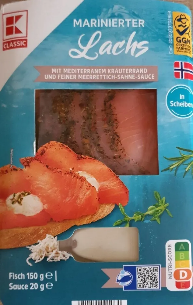 Marinierten Lachs