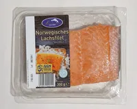 Norwegisches Lachsfilet mit Haut