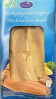 Forellelfilet geräuchert, aufgetaut