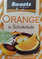 Zartbitterschokoladen-Dragees mit Orangenfüllung