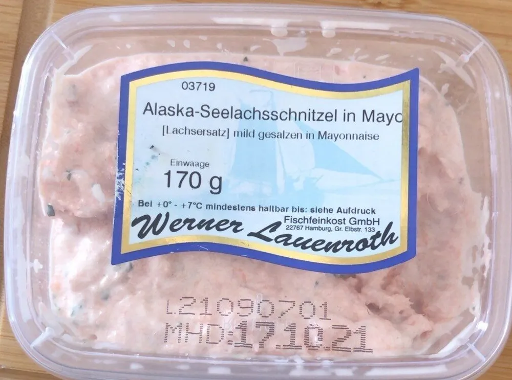 Alaska-Seelachsschnitzel in Mayo