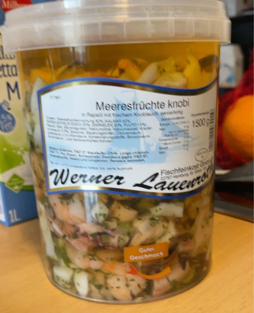 Meeresfrüchte knobi