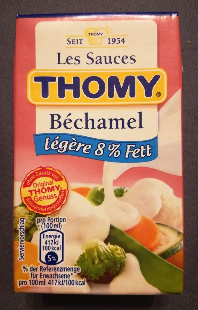Les Sauces Bechamel Legere, 8% Fett