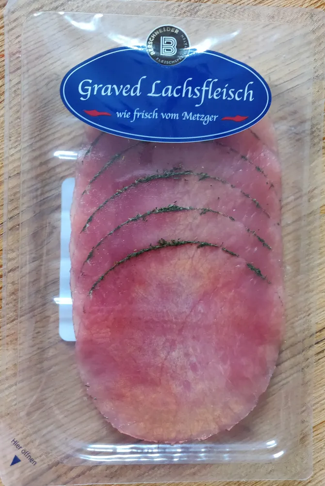 Graved Lachsfleisch