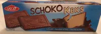 Butterkeks mit Vollmilch-Schokolade