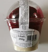 Rote Grütze mit Vanillesauce