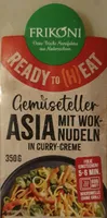 Ready to (H)eat Gemüseteller Asia mit Wok-Nudeln in Curry-Creme