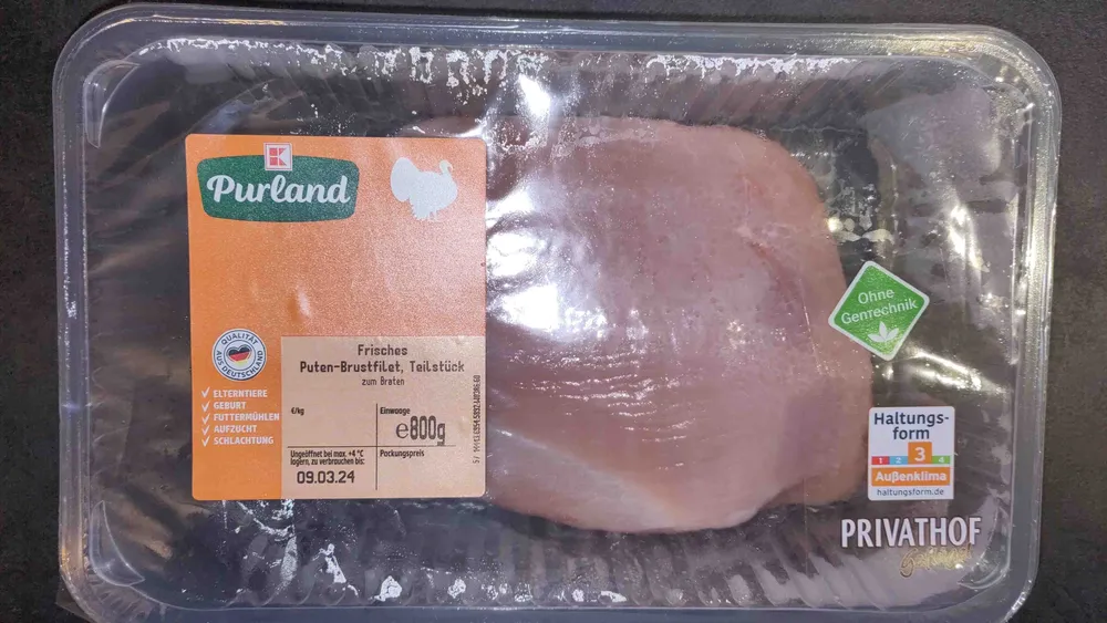 Frisches Puten-Brustfilet Teilstück
