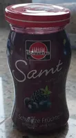 Samt Schwarz Früchte