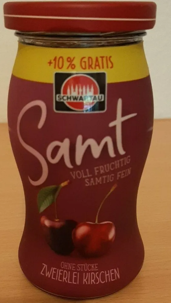 Samt Zweierlei Kirschen