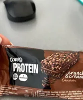 Corny protein crunch and cream chocolate