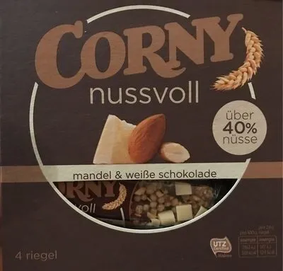 Corny Nussvoll, Mandel + Weiße Schokolade
