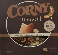 Corny Nussvoll, Mandel + Weiße Schokolade