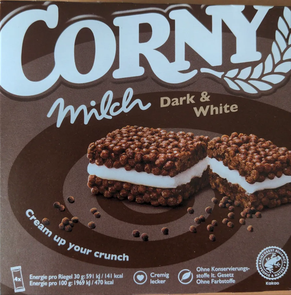 Corny Milch Dark & White 4x30g