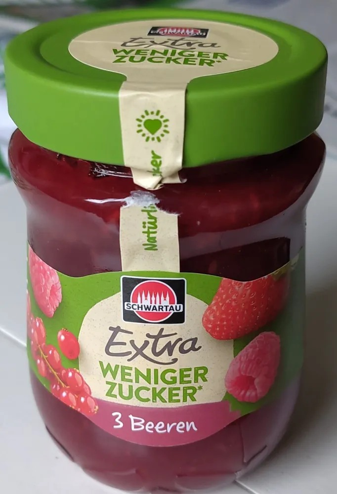 Extra weniger Zucker 3 Beeren