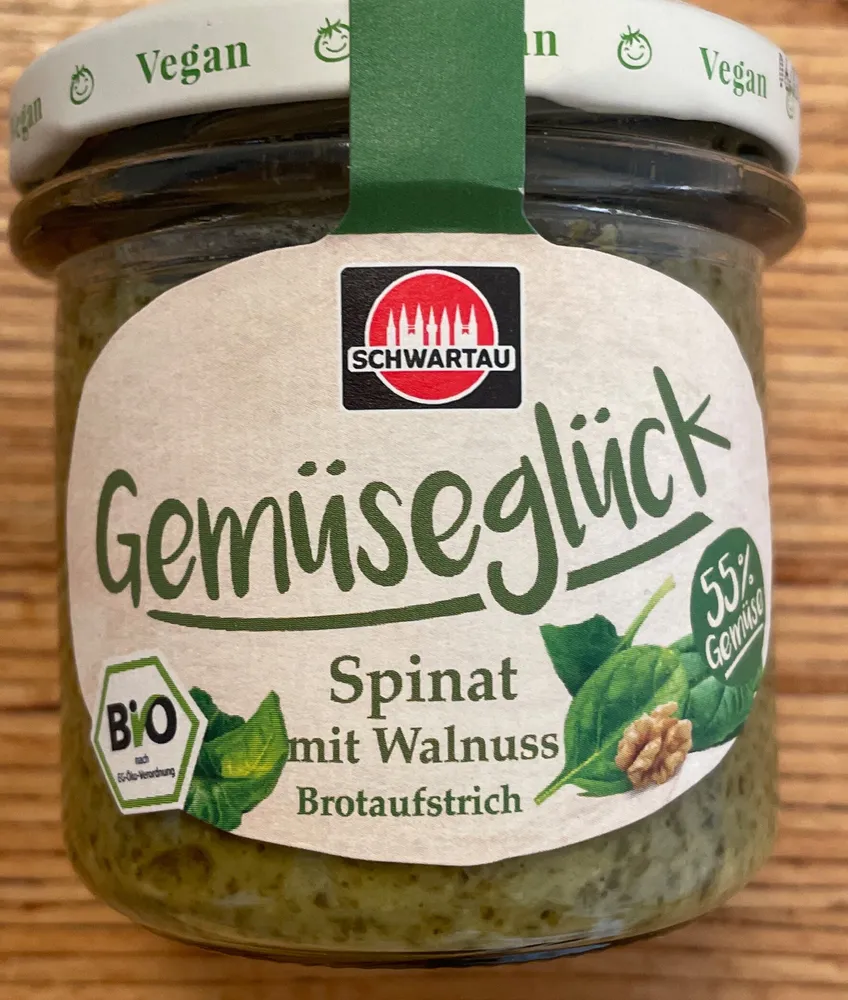 Gemüseglück Spinat mit Walnuss