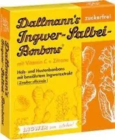 ALDI Dallmann's Ingwer Salbei-Bonbons mit Vitamin C - 20 St. 2.49€ 3x37g 1kg 22.43€