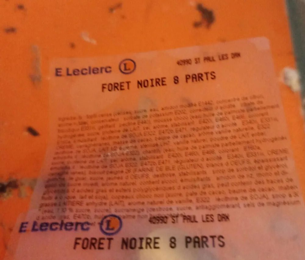 Gâteaux forêt noire