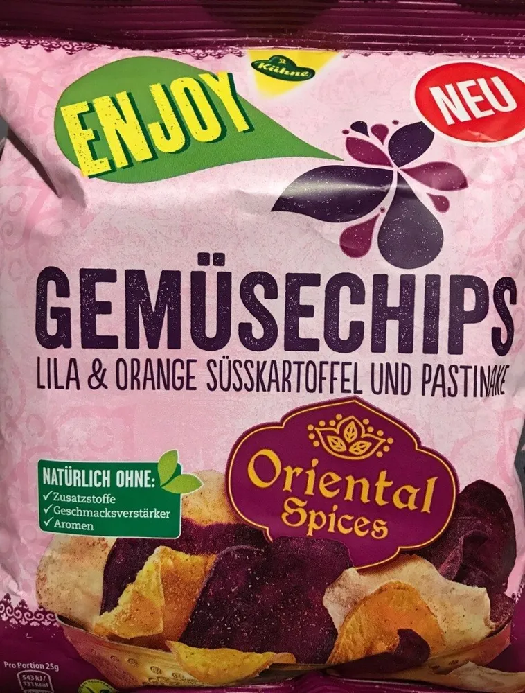 Chips de verduras espercias orientales