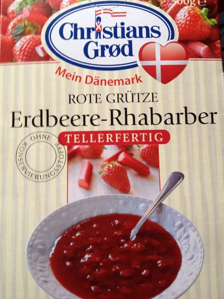 Kühne Rote Grütze Erdbeer Rhabarber