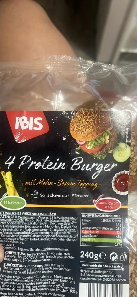 Protein Bürger Buns