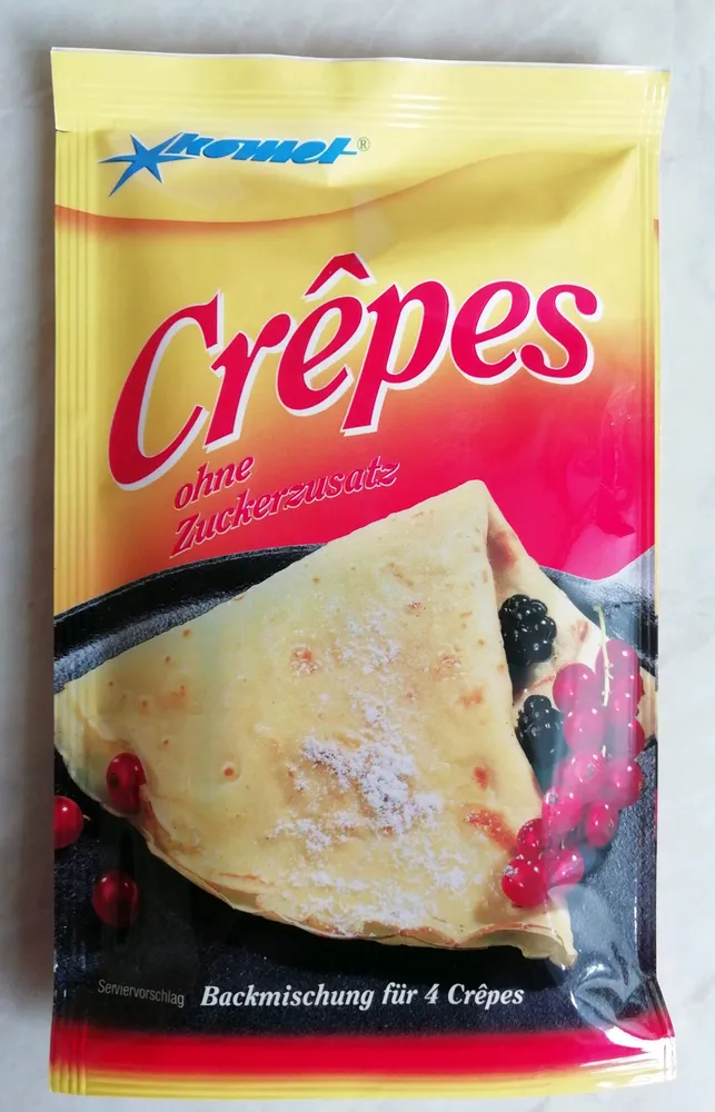 crepes ohne Zuckerzusatz