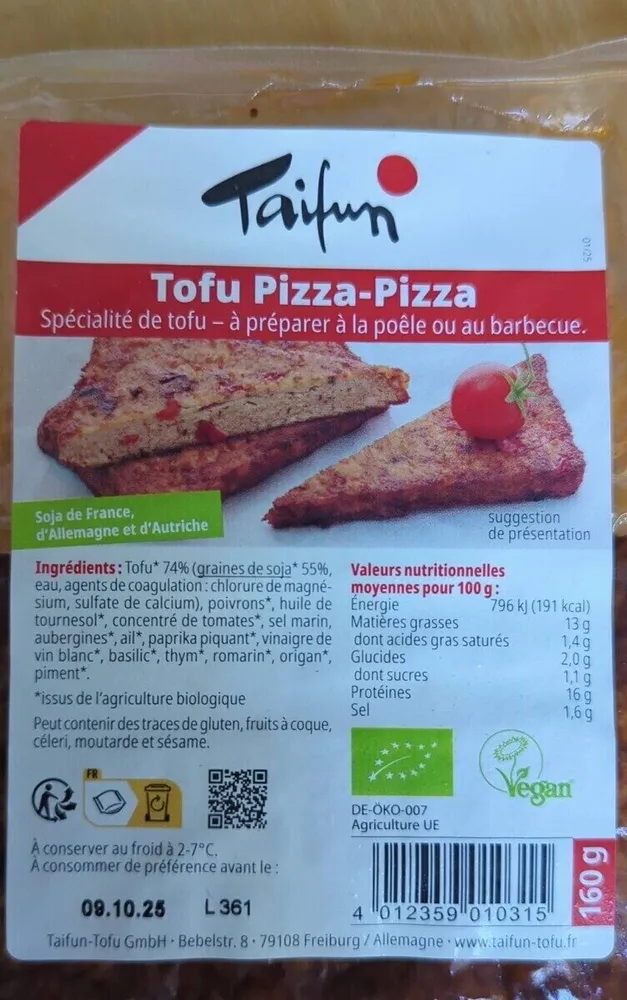 Tofu Pizza-Pizza