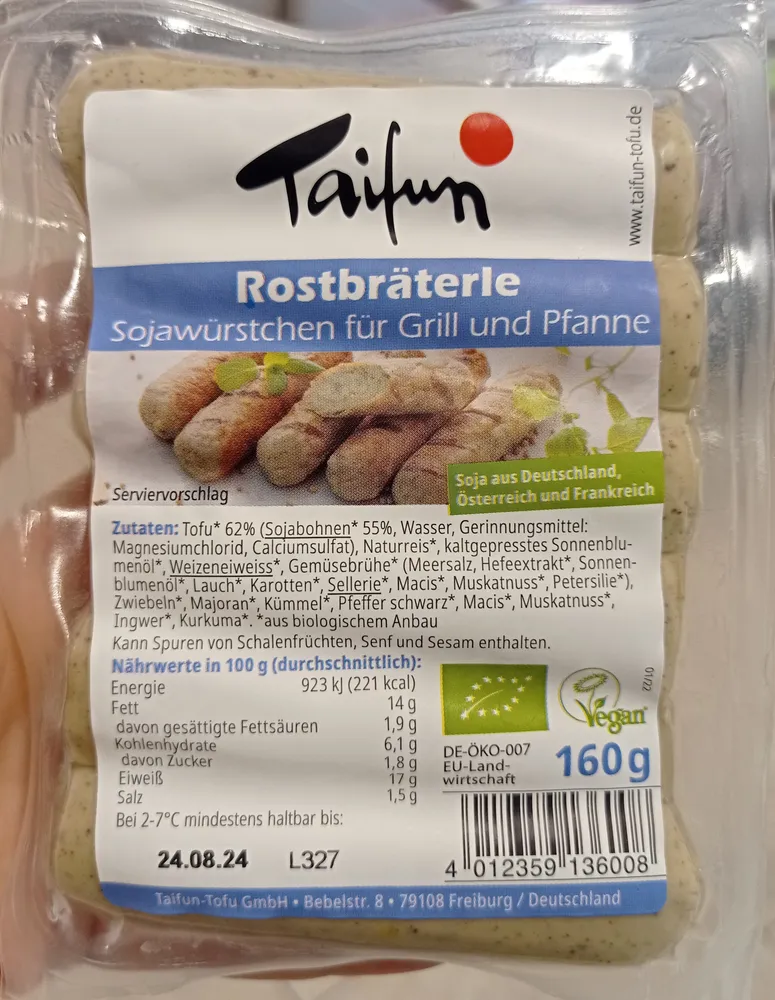 Rostbräterle Sojawürstchen