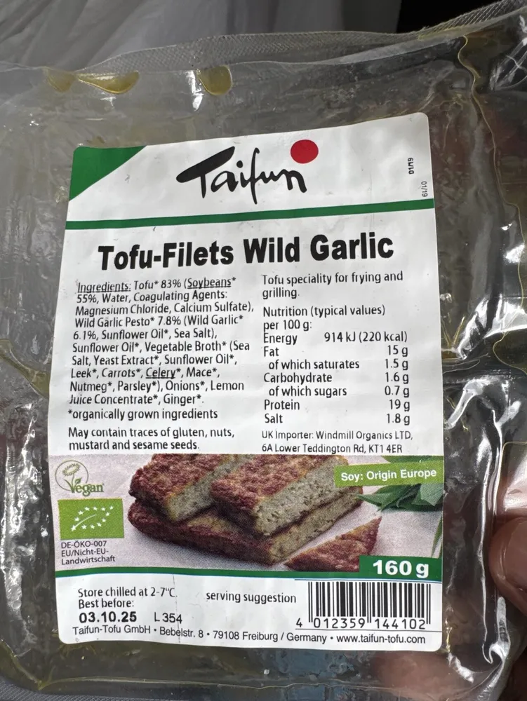 Tofu à l'Ail des Ours