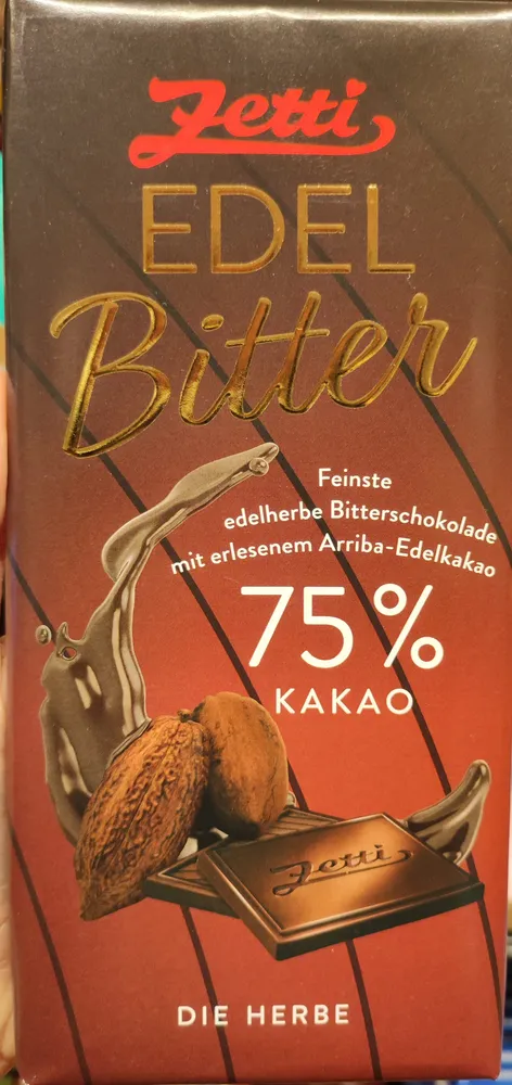 Edel Bitter 75% Kakao
