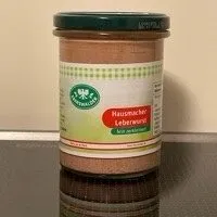 Hausmacher Leberwurst fein zerkleinert